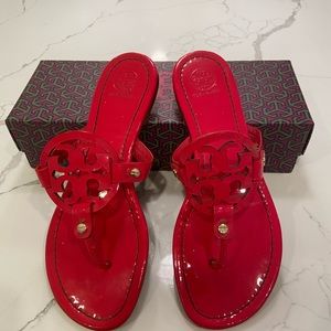 Bright Red Tory Burch Miller Sandal!!